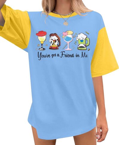 قميص You've Got A Friend in Me للسيدات قمصان سحرية لطيفة لقضاء العطلات العائلية وأكمام قصيرة تي شيرت برسومات in Kuwait