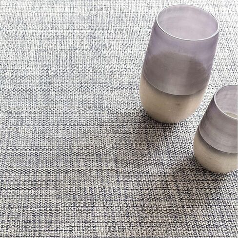 Dash and Albert Marled Cotton Area Rug - 2.5' x 8' Runner Indigo Solid Handwoven Accent Rug - Durable, Lightweight, High Traffic Hallway, Bedroom, Living Room in Saudi Arabia