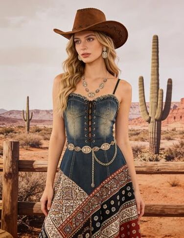 TOPACC Western Belt and Western Necklace with Earrings for Women Country Concert Outfit in Saudi Arabia