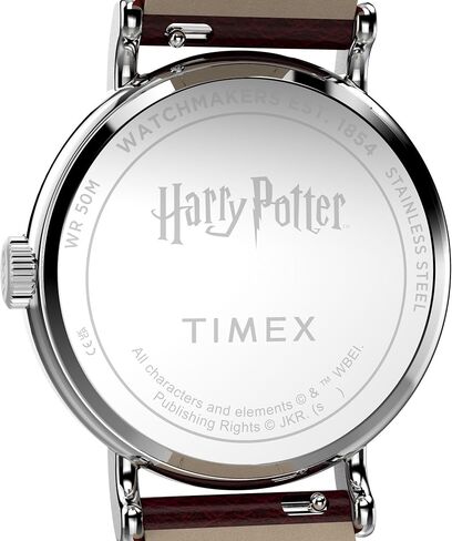 ساعة Timex للجنسين Harry Potter x Weekender Platform 9 3/4 37 ملم - باللون الأحمر مكونة من قطعتين سريع الإصدار بمينا فضي اللون وغطاء فضي اللون in Kuwait