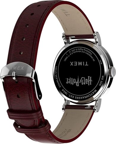 ساعة Timex للجنسين Harry Potter x Weekender Platform 9 3/4 37 ملم - باللون الأحمر مكونة من قطعتين سريع الإصدار بمينا فضي اللون وغطاء فضي اللون in Kuwait