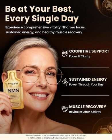 NMN 600mg Liposomal Liquid Pouches with Resveratrol 150mg, PQQ, CoQ10 & Astaxanthin-High Absorption NAD+ Supplement for Cellular Energy, Healthy Aging & Longevity - Vegan - 30 Servings in Saudi Arabia