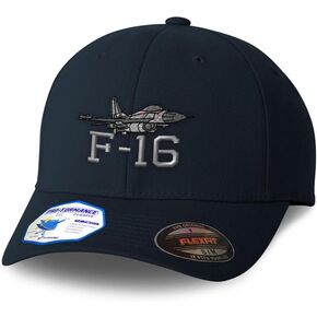 Flexfit Cap for Men & Women Embroidered F-16 Fighting Falcon Airplane B Embroidery in Saudi Arabia