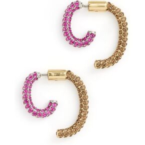DEMARSON Women's Luna Pave Mini Earrings in Saudi Arabia