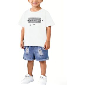 Ayzozuy Tween Boys' 2-Piece Soccer Graphic Outfit Set Summer Casual Crewneck T-Shirt & Shorts Sizes 8-14 in Saudi Arabia
