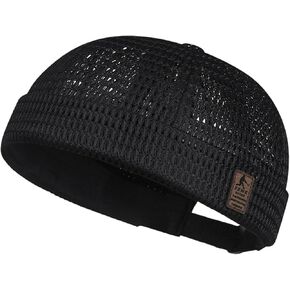 Men’s Breathable Brimless Beanie Hat Quick Dry Adjustable Mesh Docker Cap for Summer Daily Wear in Saudi Arabia