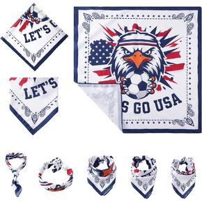 Soccer Fan Bandana 22x22 Inch - Breathable Polyester Headwear, Neck Gaiter and Face Mask for Men Women Match Day in Saudi Arabia