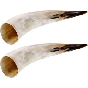 2pcs Horn Wall Flower Vase: Natural Cow Horn Decorative Vases For Flowers - Rustic Wall-Mounted Crafts Retro Country Style Farmhouse Art in Saudi Arabia