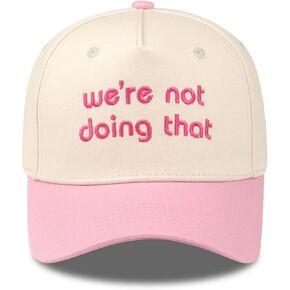 Funny Embroidered Two-Tone Baseball Cap, Adjustable Cotton Trucker Hat for Men Women, Casual Dad Hat Gifts in Saudi Arabia