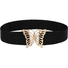 Women Butterfly Metal Closure Wide Elastic Band Waist Belt Stretch Corset in Saudi Arabia