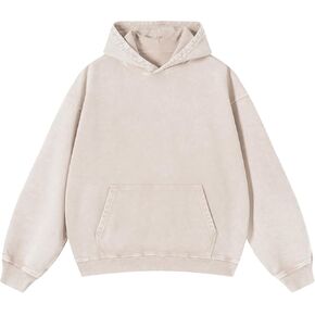 CHAIRAY Oversized Hoodies for Women Heavyweight Hoodies Women Preppy Pullover Vintage Acid Wash Hood Sweatshirts with Pocket in Saudi Arabia