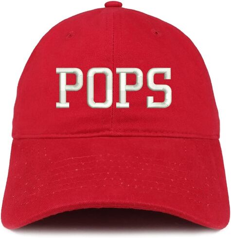 Trendy Apparel Shop POPS Embroidered Soft Crown 100% Brushed Cotton Cap in Kuwait