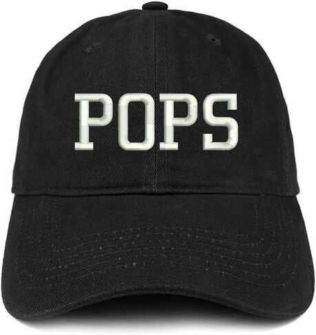 Trendy Apparel Shop POPS Embroidered Soft Crown 100% Brushed Cotton Cap in Kuwait