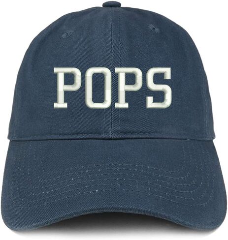 Trendy Apparel Shop POPS Embroidered Soft Crown 100% Brushed Cotton Cap in Kuwait