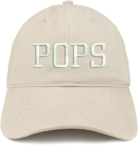 Trendy Apparel Shop POPS Embroidered Soft Crown 100% Brushed Cotton Cap in Kuwait