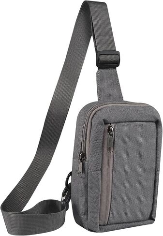 Unisex Crossbody Bag, Mini Sling Bag Daypack for Running,Travel,Hiking and Daily Commute with Adjustable Strap in Kuwait