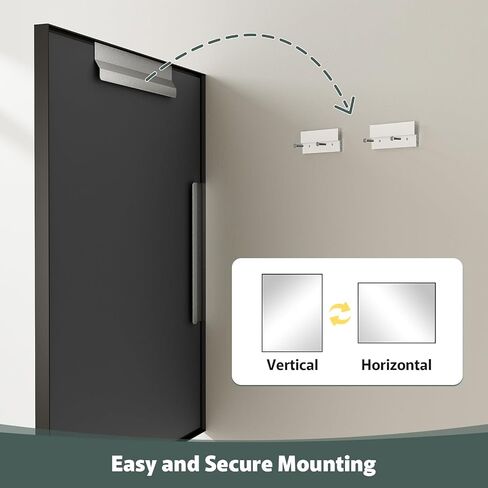 24x36 Inch Black Bathroom Mirror, Metal Framed Vanity Mirror, Bathroom Wall Mirrors for Over Sink, Rectangle Mirror HD Tempered Glass, Horizontally or Vertically in Saudi Arabia