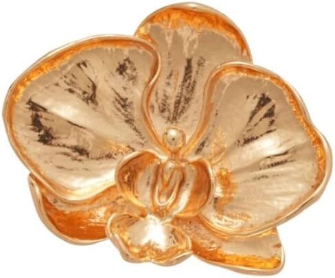Kokoma Phalaenopsis Orchid Brooch Pin for Women Minimalist Floral Lapel Pin Corsage Badge Fashion Jewelry Accessory for Suit Cloth Dress in Kuwait