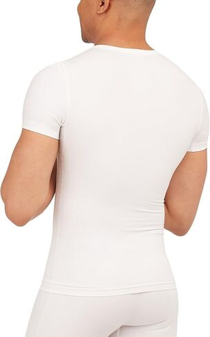 SPANX Men’s Sculpt Cotton Spandex Crew Neck - Men’s Base Layer - Flattering Everyday Support - Breathable & Moisture Wicking - Bright White - Large - 2-Pack in Kuwait