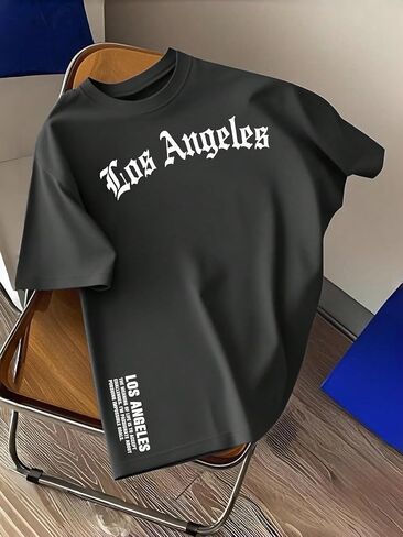Mens Graphic T Shirts, Vintage College Tees Letter Printed Casual Shirts Short Sleeve Summer Tops for Men in Kuwait