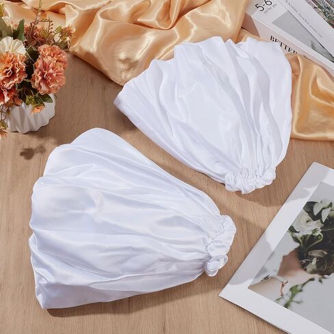 NICENEEDED Removable Puff Sleeves, White Detachable Long Bridal Sleeve, Elegant Wedding Stretchy Cuff for Wedding Dress Bridal Accessories in Kuwait
