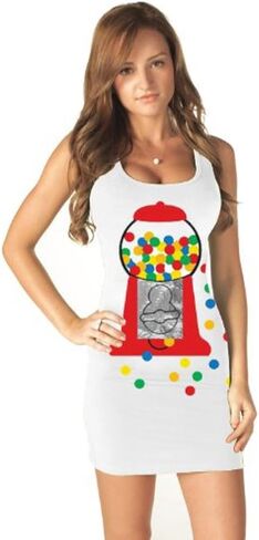 TV Store Gumball Popstar Costume Tank Dress in Saudi Arabia