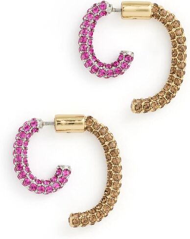 DEMARSON Women's Luna Pave Mini Earrings in Saudi Arabia