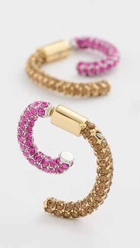DEMARSON Women's Luna Pave Mini Earrings in Saudi Arabia