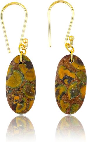 Natural Dangle Earrings, Gemstone Jewelry, Gold Hook, Handcrafted Gift for Her, 25-30 Carat in Saudi Arabia
