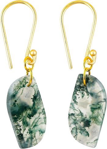 Natural Dangle Earrings, Gemstone Jewelry, Gold Hook, Handcrafted Gift for Her, 25-30 Carat in Saudi Arabia