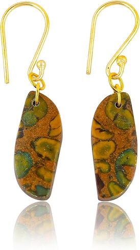 Natural Dangle Earrings, Gemstone Jewelry, Gold Hook, Handcrafted Gift for Her, 25-30 Carat in Saudi Arabia