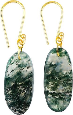 Natural Dangle Earrings, Gemstone Jewelry, Gold Hook, Handcrafted Gift for Her, 25-30 Carat in Saudi Arabia