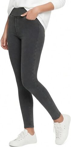 Stretchy Jeans for Women High Waist Jeggings Tummy Control Skinny Pull on Leggings with Pockets Trendy Casual in Kuwait