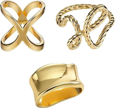 3-Pack Scarf Rings for Women, Metal Scarf Clips & Waist Cincher, T-Shirt Tie and Clothing Tightener for Silk Scarves & Loose Fabrics in Kuwait