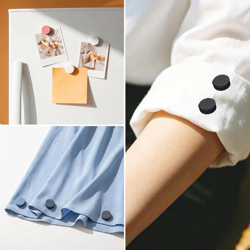 14 Pairs Strong Thin Pinless Hijab Magnets – No-Snag Matte Finish, Colorful Multi-Use Magnetic Scarf Clasp for Women, Dress, Shirt, Veil – Rustproof, Secure, Fashion Accessory in Saudi Arabia