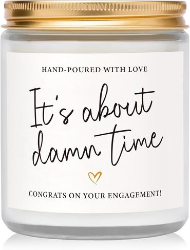 Engagement Gifts for Couples 2026, Gift for Newly Engaged Couples, Bride & Groom, Engagement Gifts for Women, Her, Friend, Best Engaged Wedding Gift for Mr & Mrs - Lavender Soy Wax Candles (7oz) in Saudi Arabia