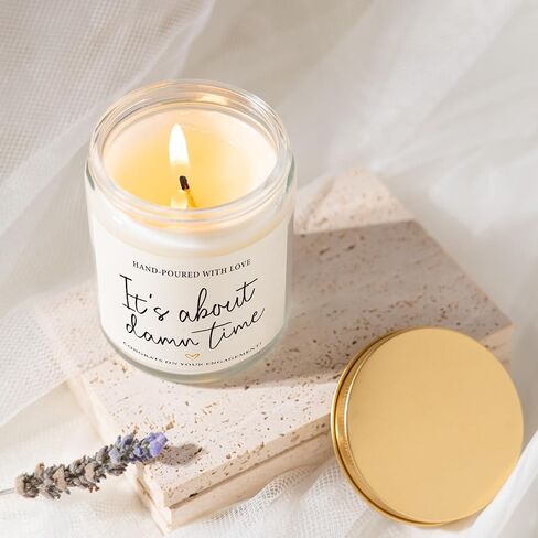 Engagement Gifts for Couples 2026, Gift for Newly Engaged Couples, Bride & Groom, Engagement Gifts for Women, Her, Friend, Best Engaged Wedding Gift for Mr & Mrs - Lavender Soy Wax Candles (7oz) in Saudi Arabia