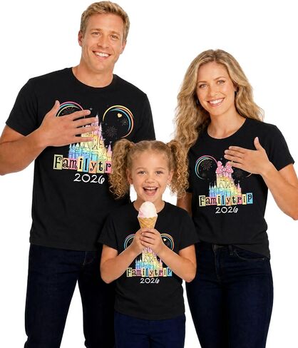 Magical Family Matching Shirt 2026 Vacation Family Matching Outfits Funny Summer Trip Tees Tops in Saudi Arabia