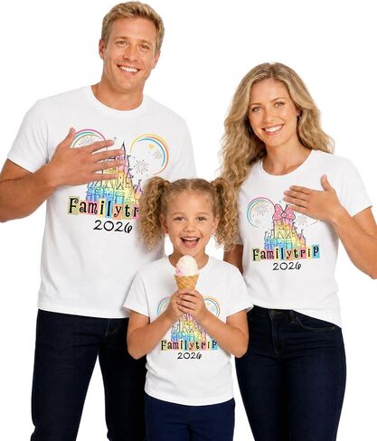Magical Family Matching Shirt 2026 Vacation Family Matching Outfits Funny Summer Trip Tees Tops in Saudi Arabia