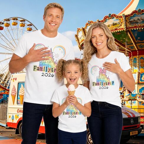 Magical Family Matching Shirt 2026 Vacation Family Matching Outfits Funny Summer Trip Tees Tops in Saudi Arabia