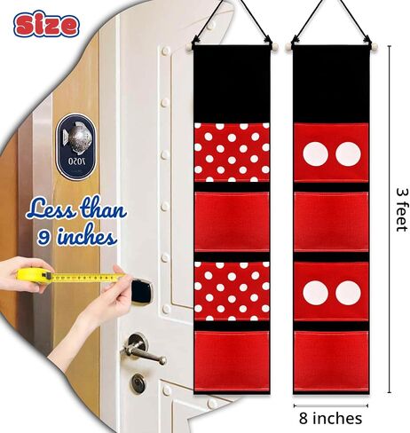 Ohjijinn 2Pcs Fish Extenders Cruise Gifts Hanger with 4 Pockets Canvas Fish Extenders Hanger Easily Customize Cruise Door Decorations for Gift Exchanges in Saudi Arabia