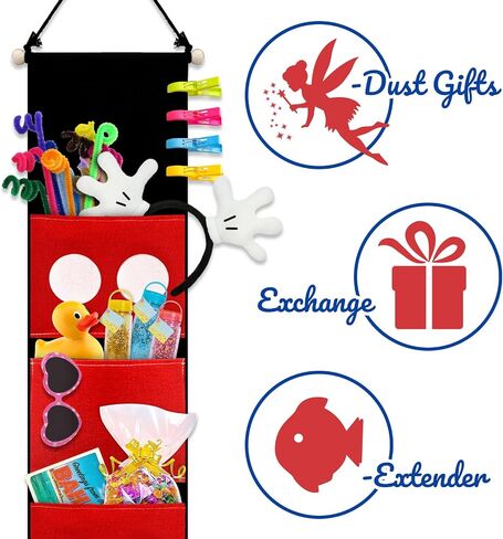 Ohjijinn 2Pcs Fish Extenders Cruise Gifts Hanger with 4 Pockets Canvas Fish Extenders Hanger Easily Customize Cruise Door Decorations for Gift Exchanges in Saudi Arabia