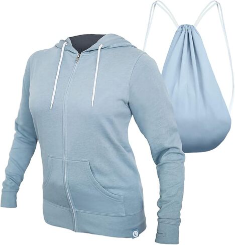 Quikflip 2-in-1 Reversible Backpack Hoodie (As Seen on SHARK TANK) Women's Full-Zip Hero Hoodie Lite in Saudi Arabia