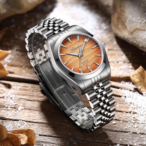 ADDIESDIVE 39 MM Automatic Watches for Men Sapphire Crystal 200 M Waterproof Japanese 8215 Movement Analog Mechanical Watch Sand Dial Steel Band in Kuwait