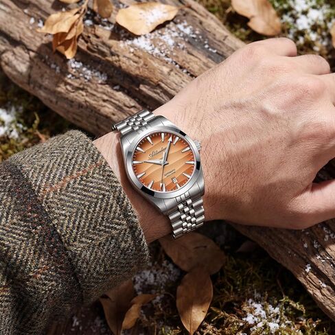 ADDIESDIVE 39 MM Automatic Watches for Men Sapphire Crystal 200 M Waterproof Japanese 8215 Movement Analog Mechanical Watch Sand Dial Steel Band in Kuwait