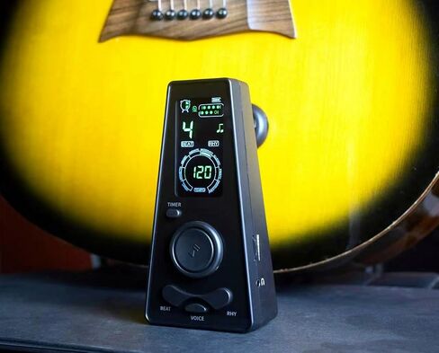 Metronome الرقمي مع جاك سماعات الرأس الصوتية لبيانو غيتار طبل الكمان (أسود) in Kuwait