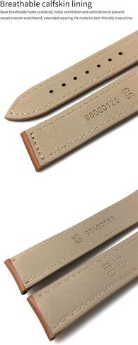 18mm 19mm 20mm Cow Leather Watch Strap for Omega Seamaster 300 Speedmaster Watch Bands (Color : Brown Rose, Size : 18mm) in Kuwait