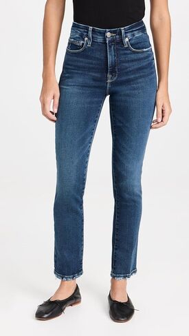 Good American Women's Good Legs Straight Jeans, indigo511, 20 in Kuwait