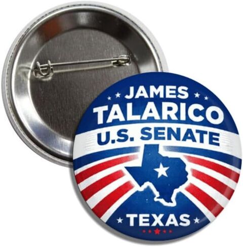 James Talarico U.S. Senate Texas Campaign Button Pin Badge, Round, 2.25 Inch in Kuwait