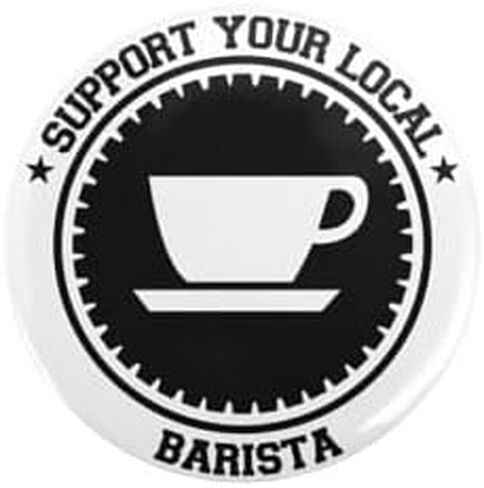 CafePress يدعم باريستا 1 بوصة دبوس زر صغير مستدير in Saudi Arabia